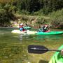 3 Kanus auf dem Doubs.